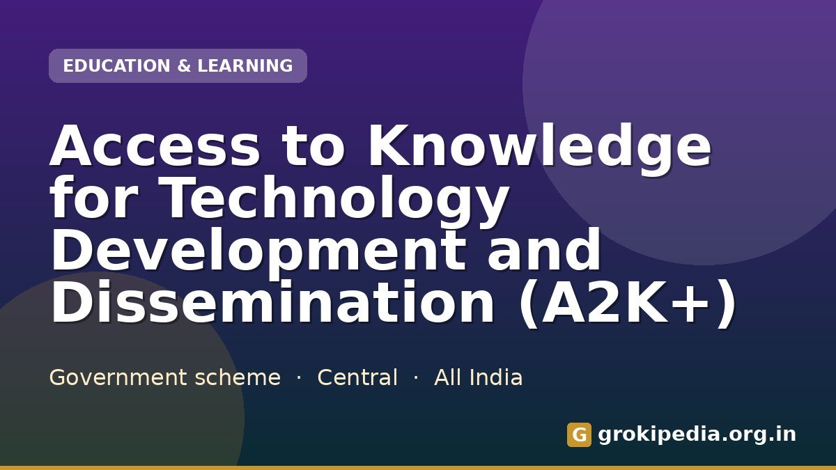 Access to Knowledge for Technology Development and Dissemination (A2K+)