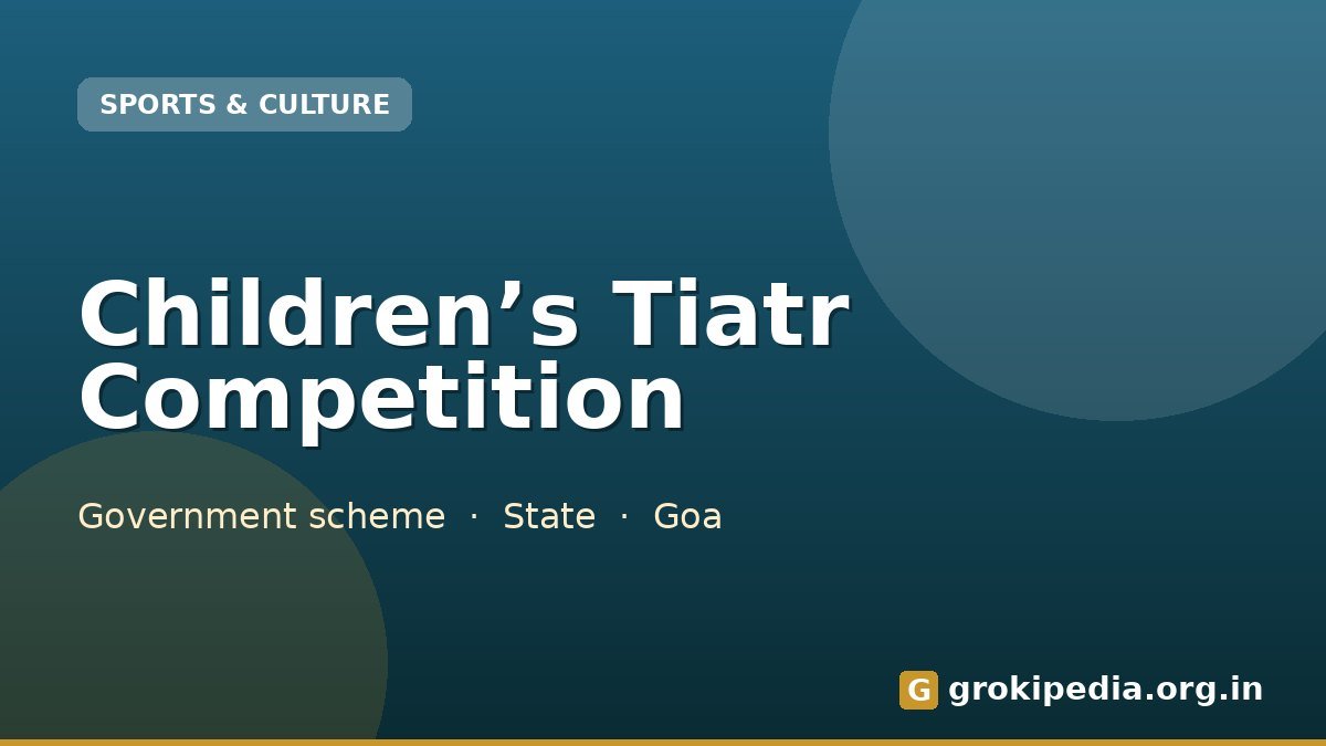 Children’s Tiatr Competition
