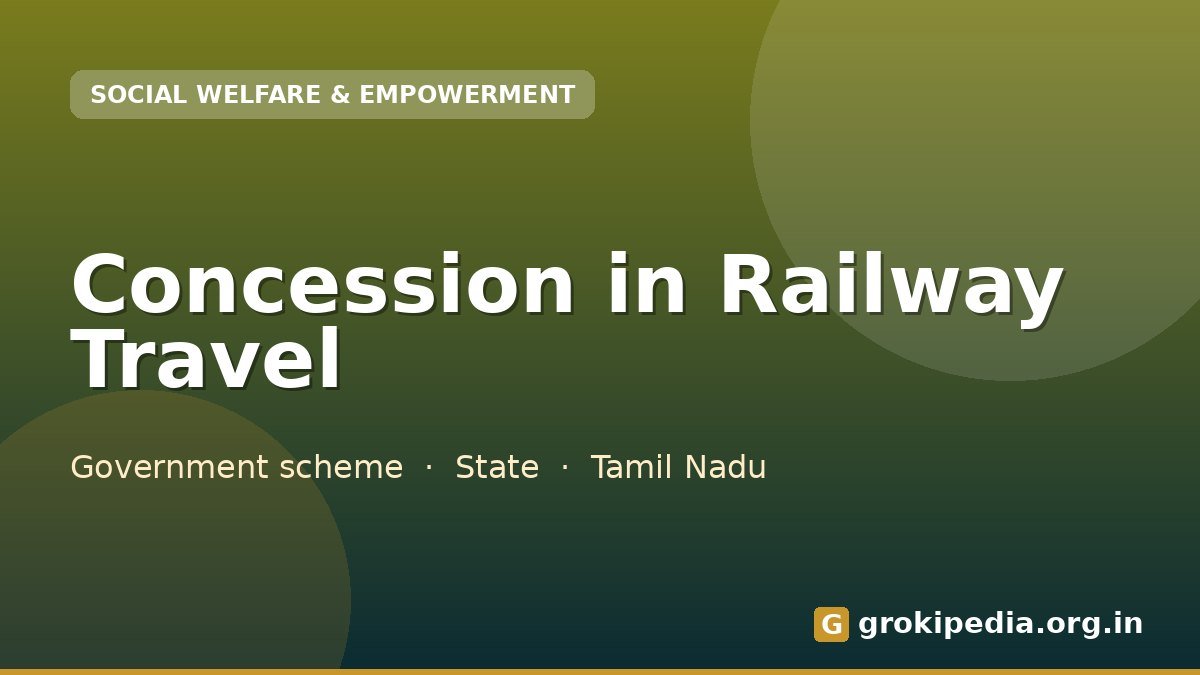 Concession in Railway Travel