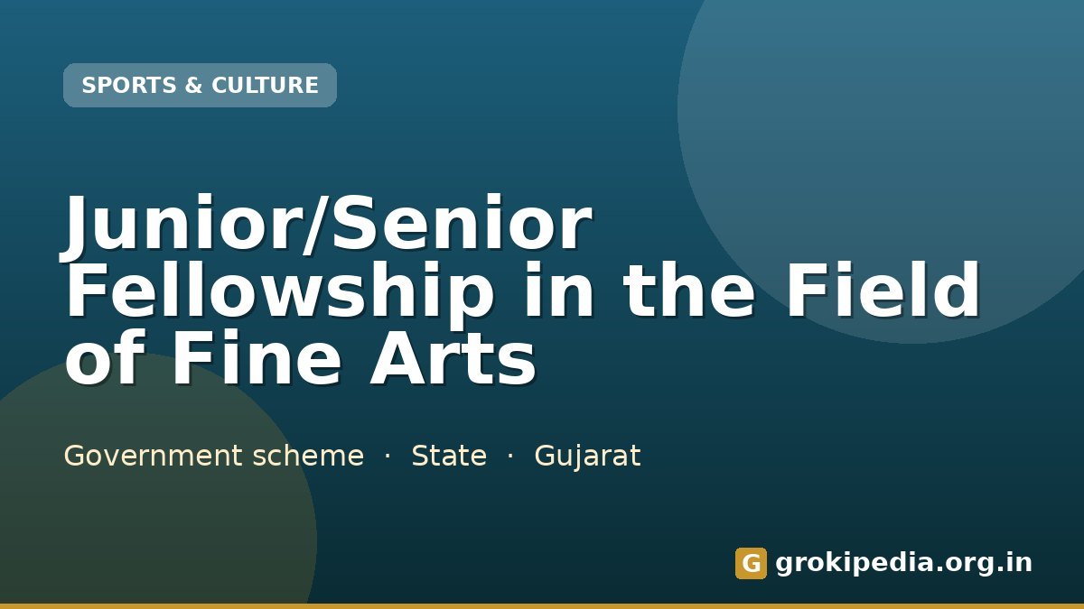 Junior/Senior Fellowship in the Field of Fine Arts
