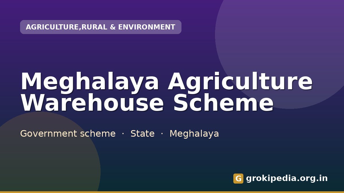 Meghalaya Agriculture Warehouse Scheme