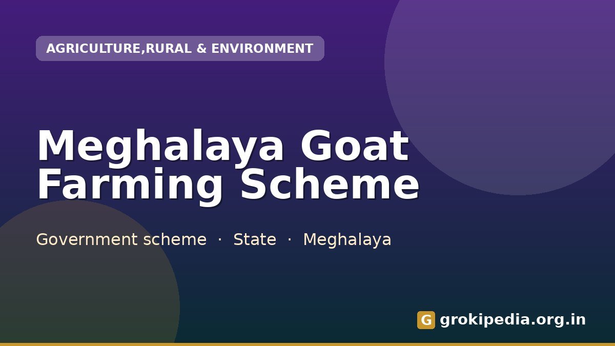 Meghalaya Goat Farming Scheme
