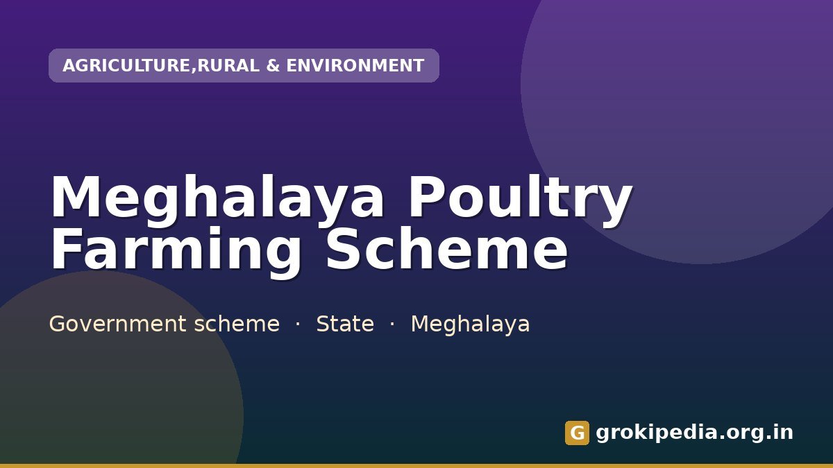 Meghalaya Poultry Farming Scheme