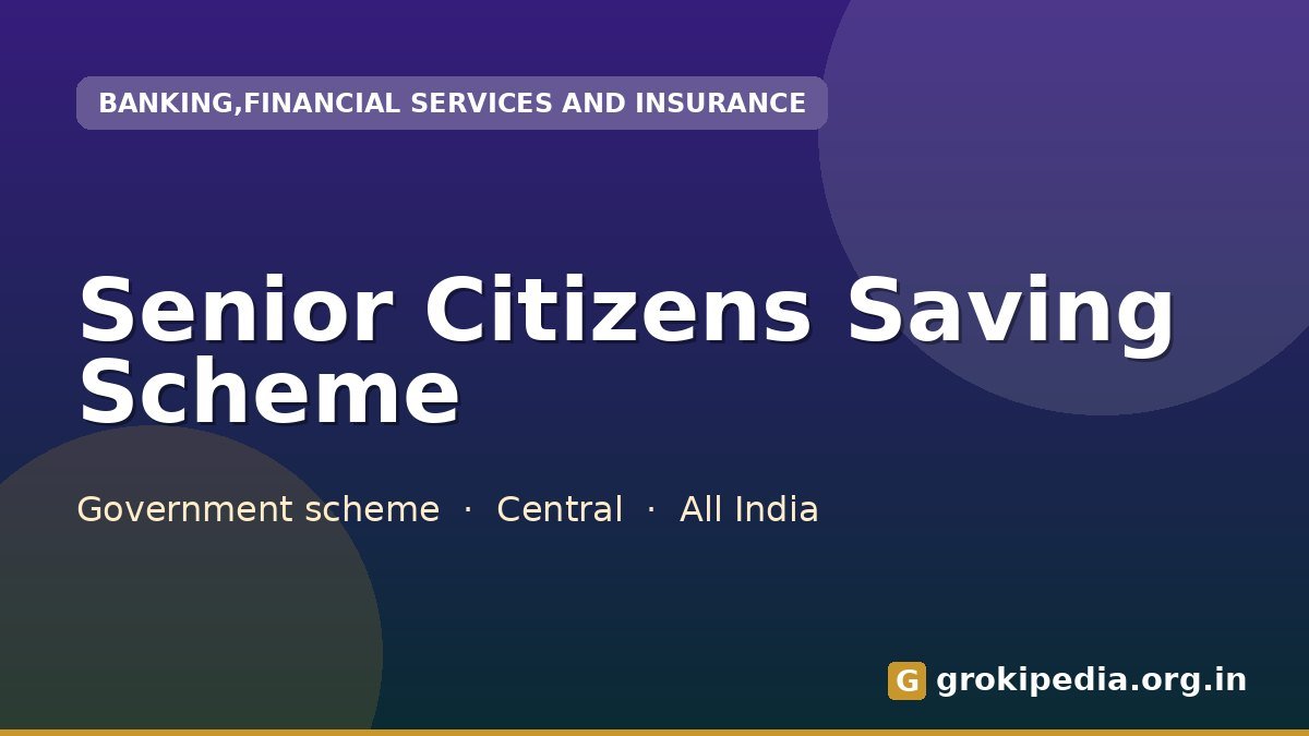 Senior Citizens Saving Scheme