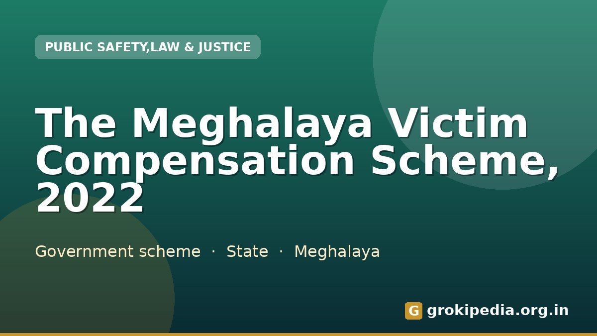 The Meghalaya Victim Compensation Scheme, 2022