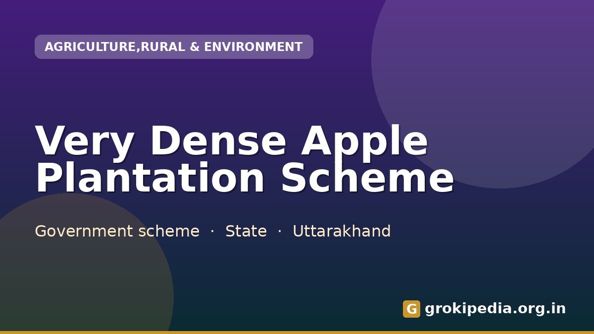Very Dense Apple Plantation Scheme
