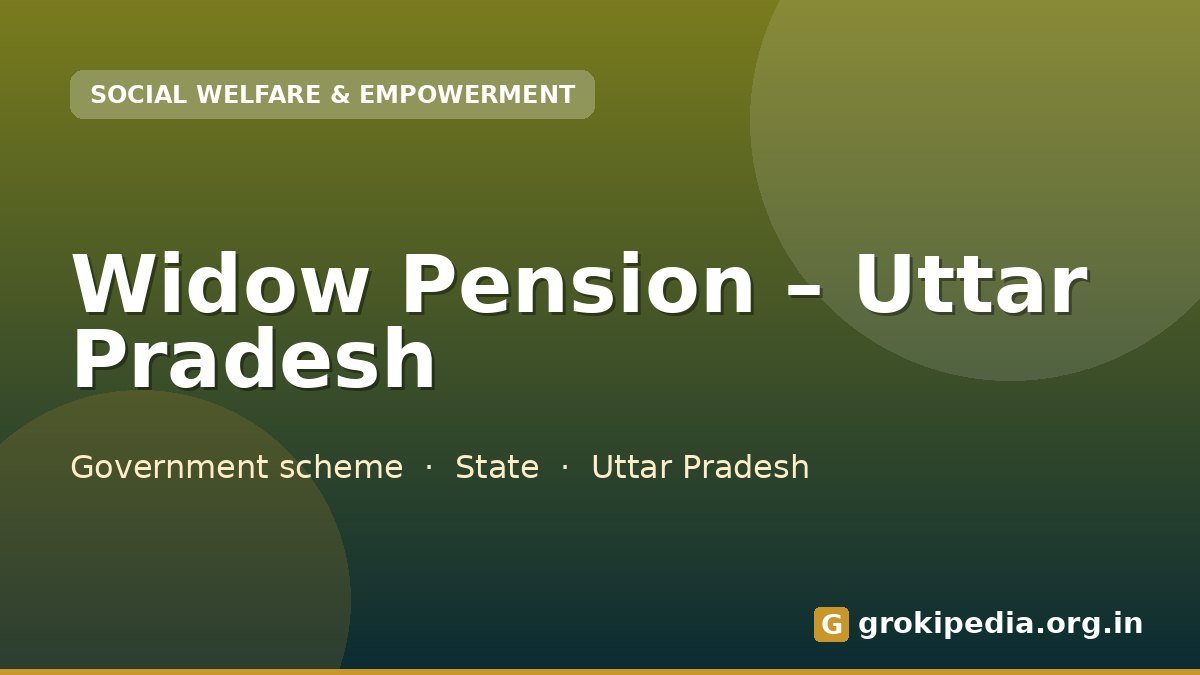 Widow Pension – Uttar Pradesh